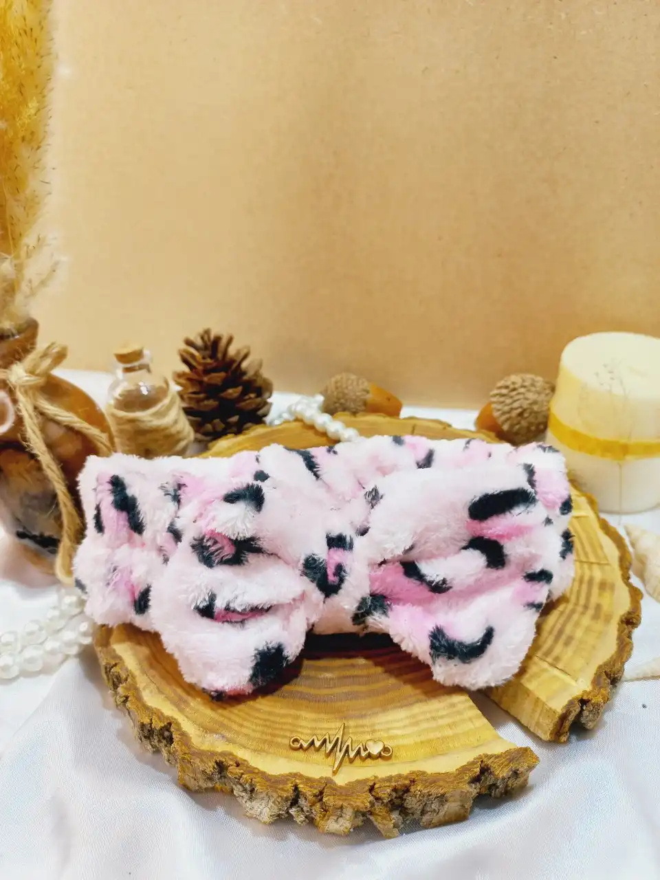 هدبند حوله ای پلنگی