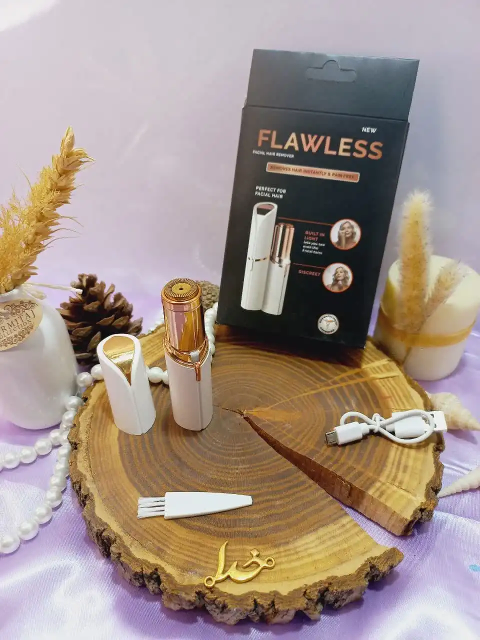 موزن صورت رنگ سفید شارژی فلالس FLAWLESS | پخش عمده