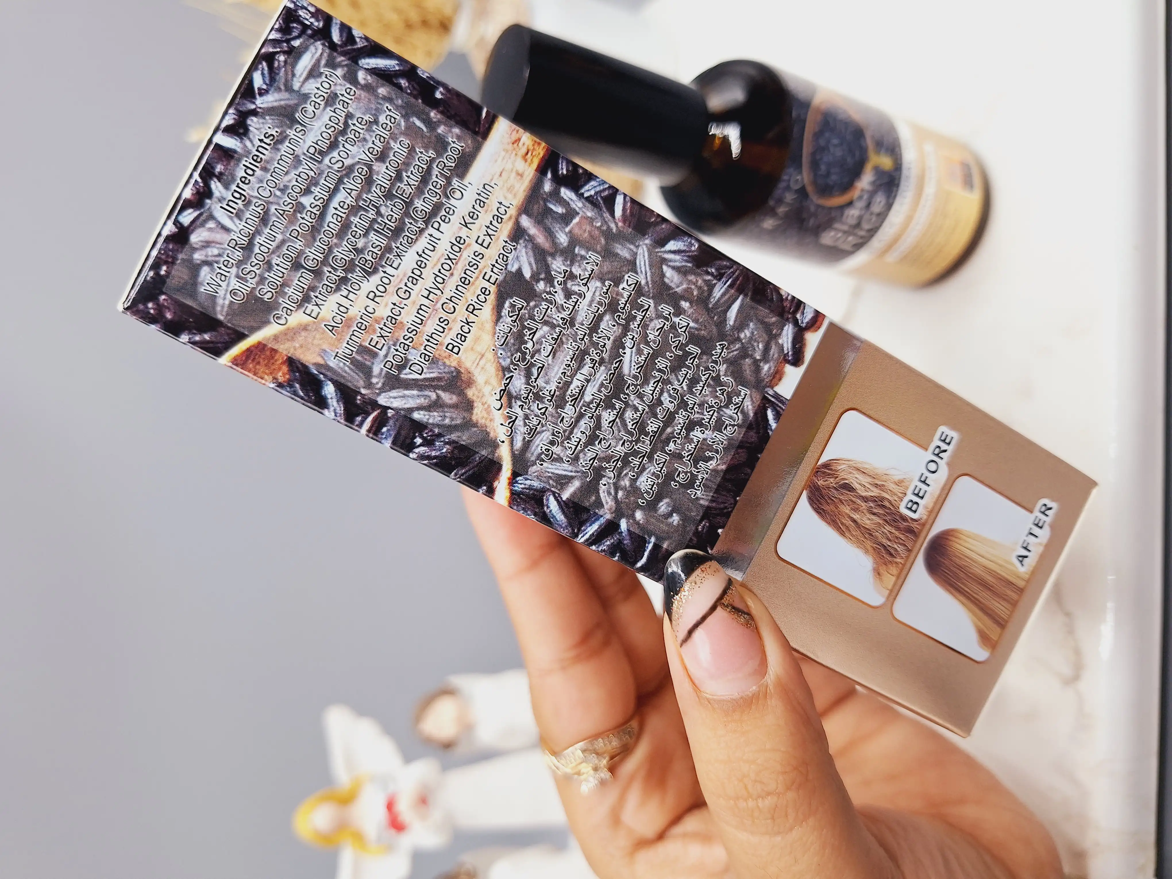 روغن مو تقویتی برنج سیاه برند راکو کد 1188