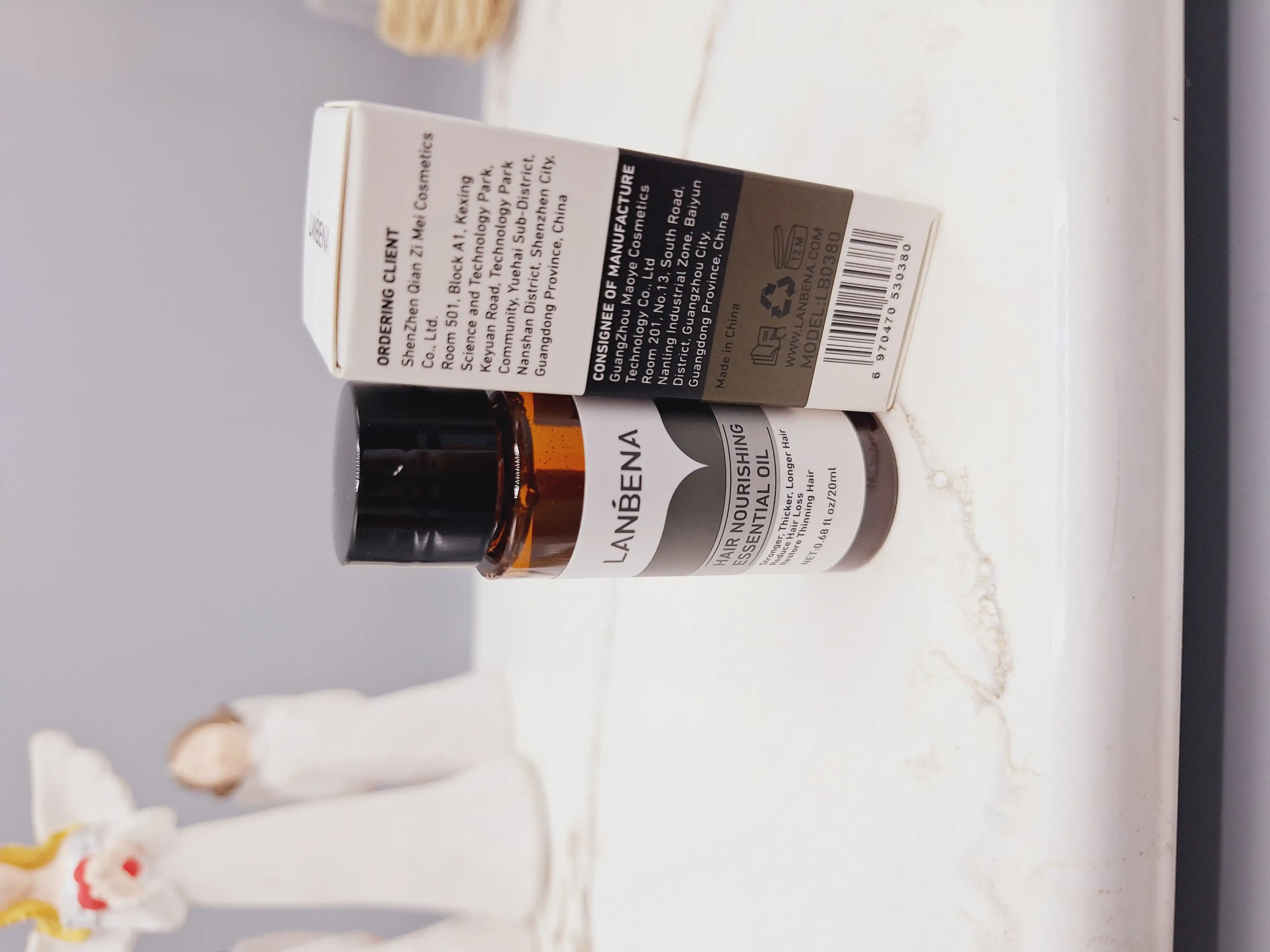 روغن تقویت و رشد مو لانبنا مناسب ضد ریزش مو و ضخیم کننده تارهای مو کد 0380