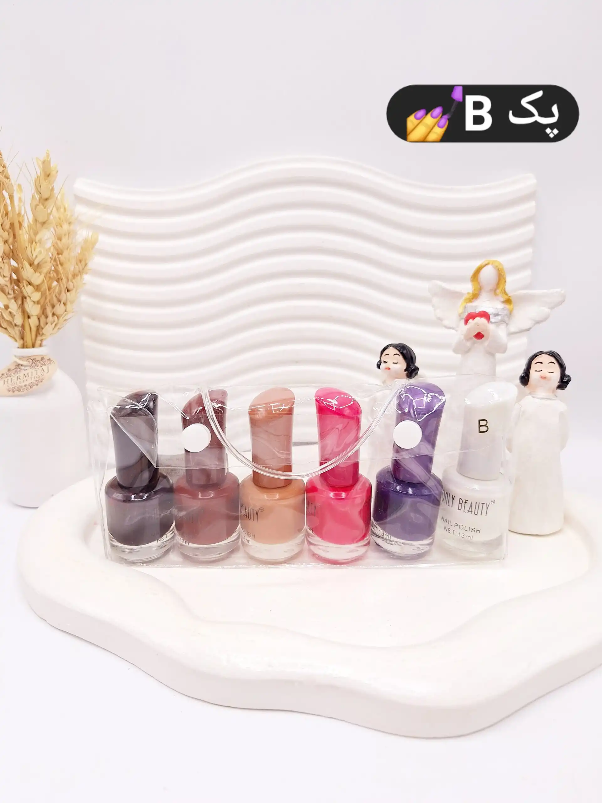 پک 6 تایی لاک ناخن کیفی کد 1166