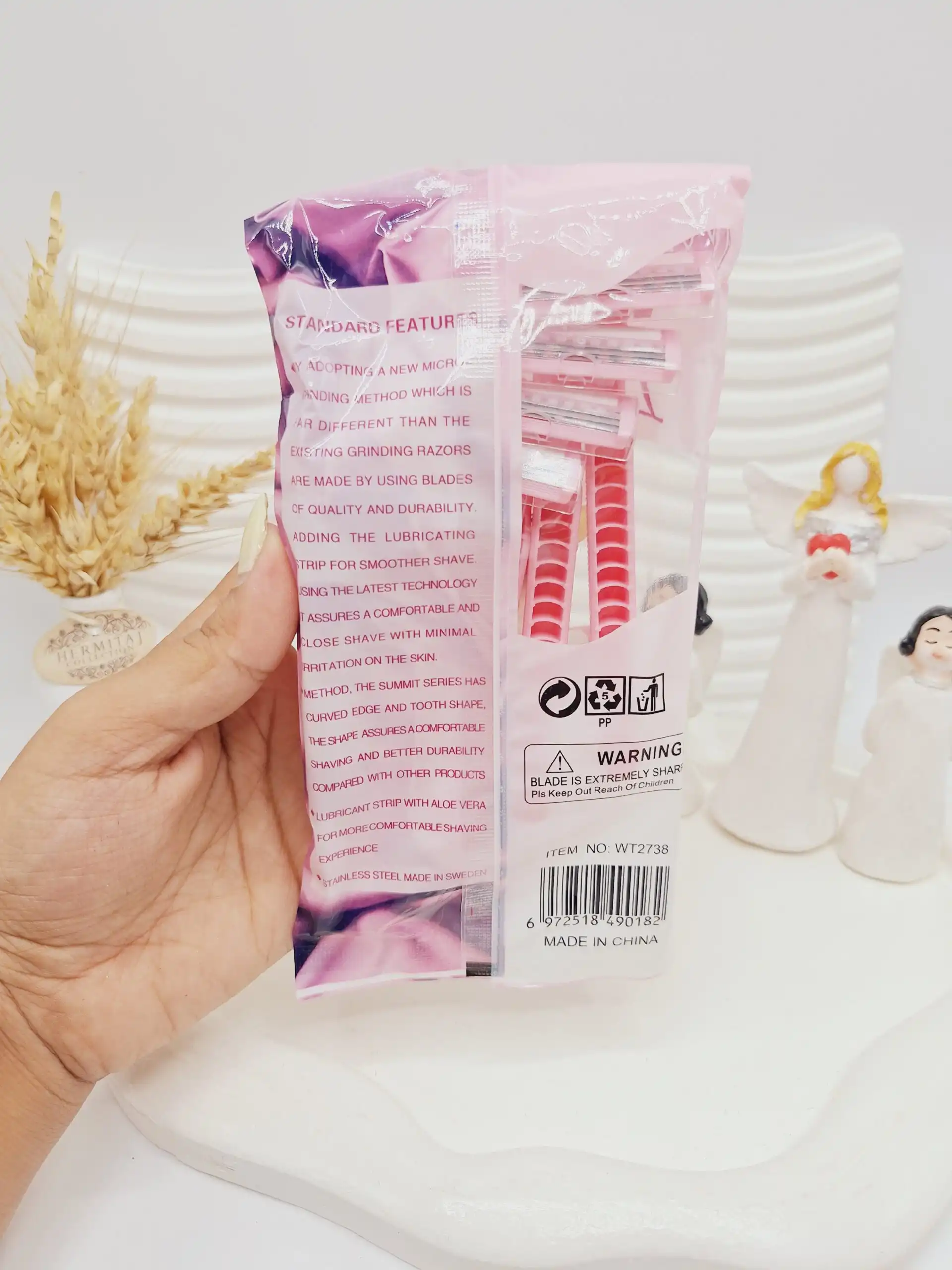 ژیلت زنانه 3 لبه 5 عددی 2738