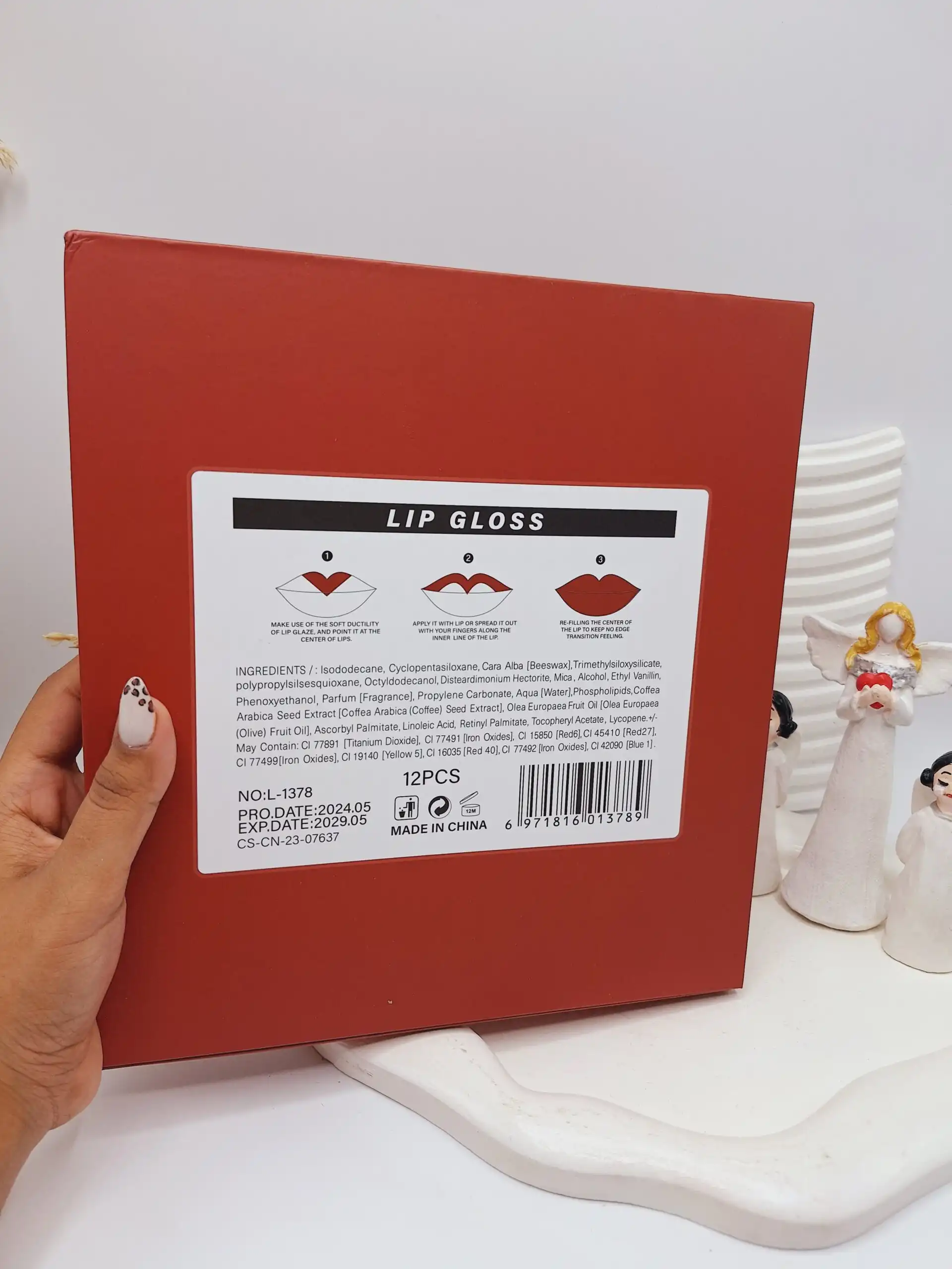 پک رژ لب مایع 12 تایی برند گلدن رز کد 3789