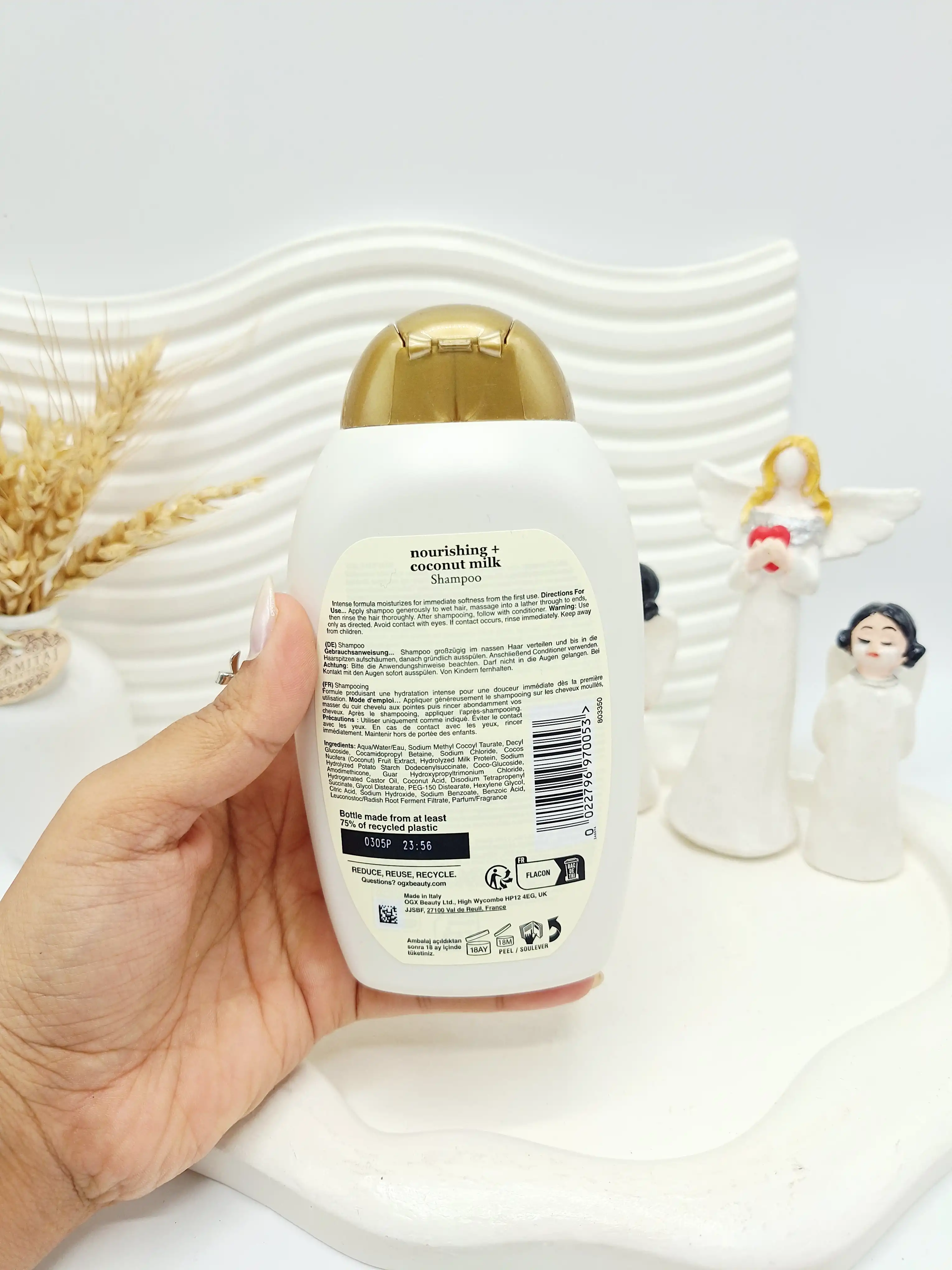 شامپو شیر نارگیل او جی ایکس اورجینال اصلی 100 درصد قوطی سفید کد 0053