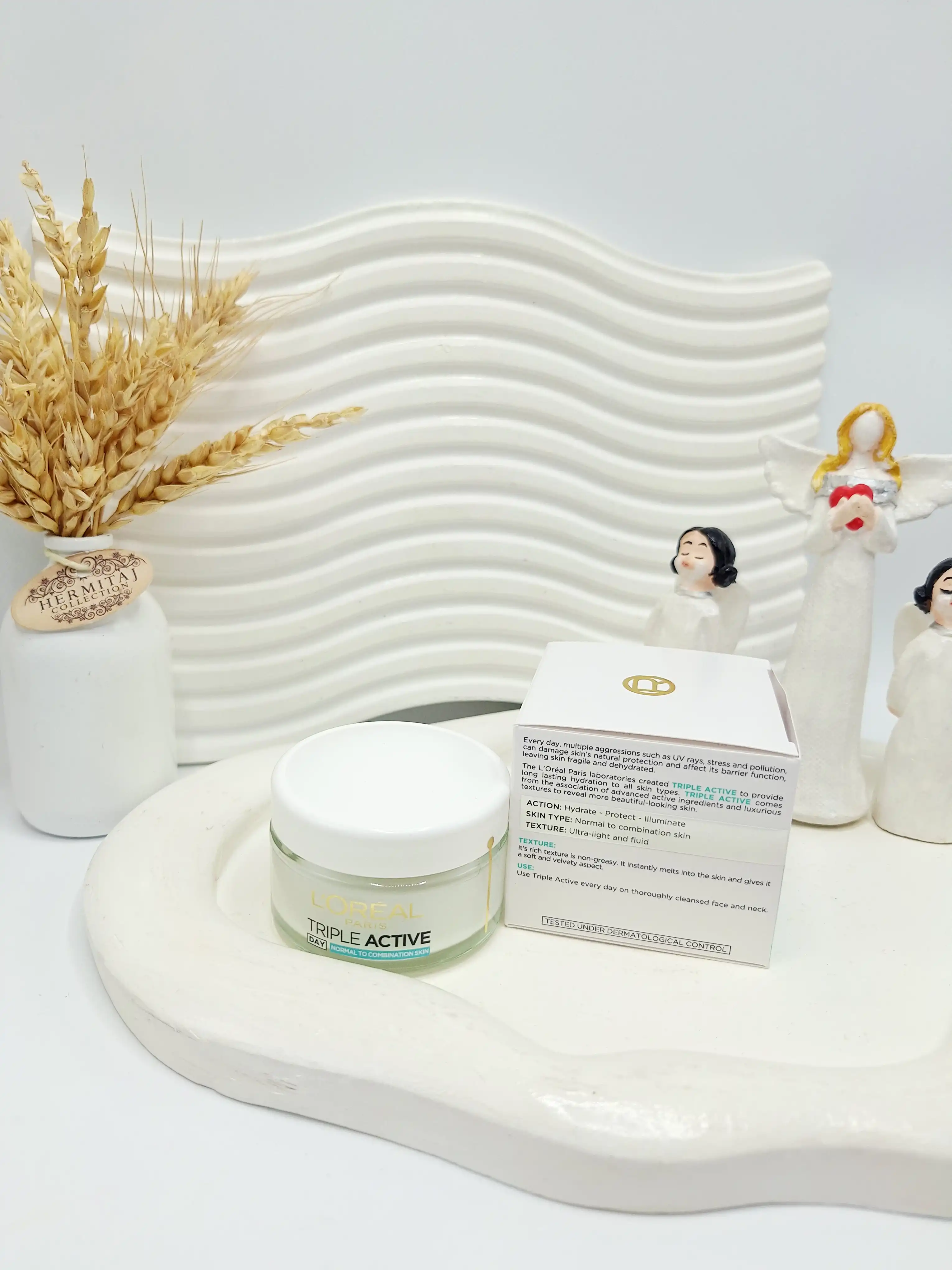 کرم روز لورآل تریپل اکتیو پوست نرمال تا مختلط اورجینال اصلی 100 درصد ساخت آلمان 50 میل کد 9596