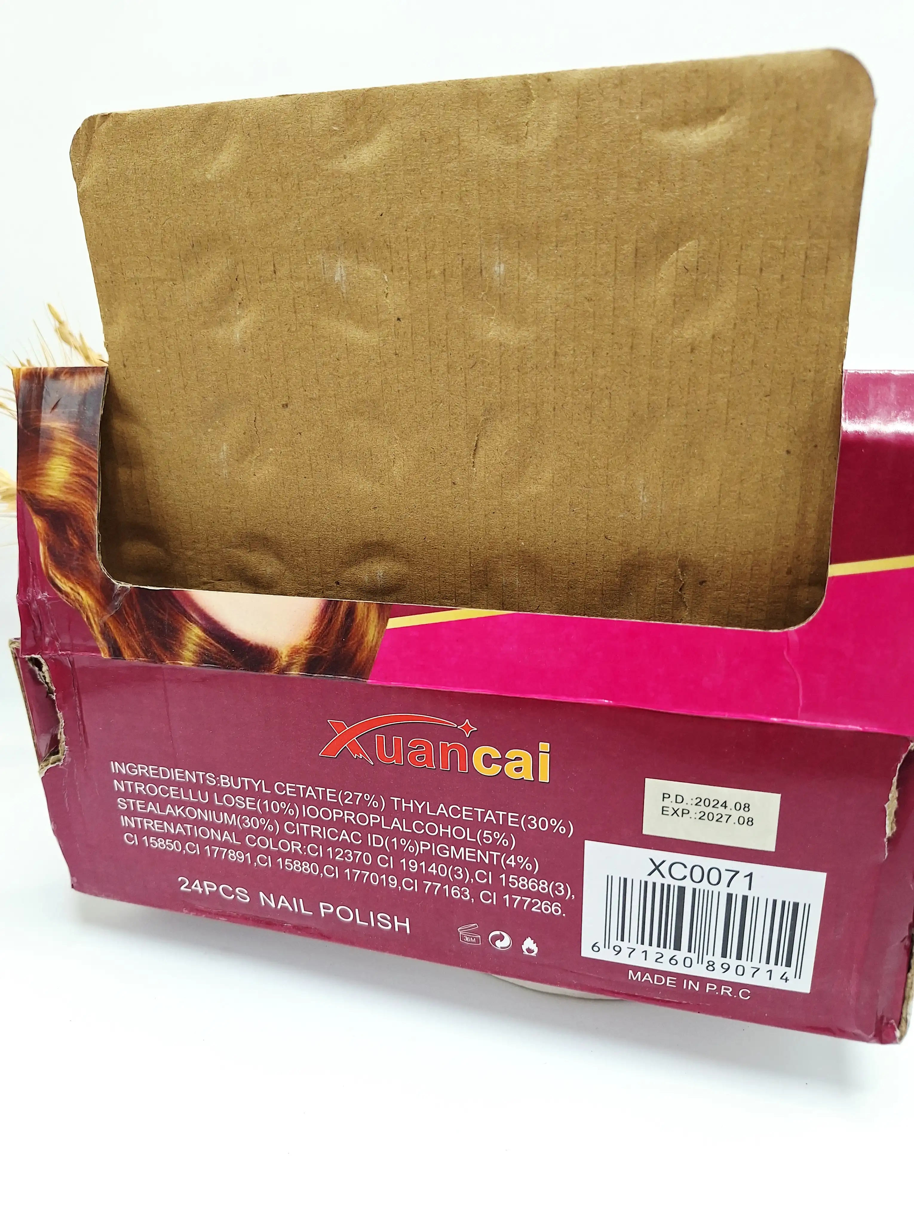 لاک قرمز برند Xuanca کد 0714