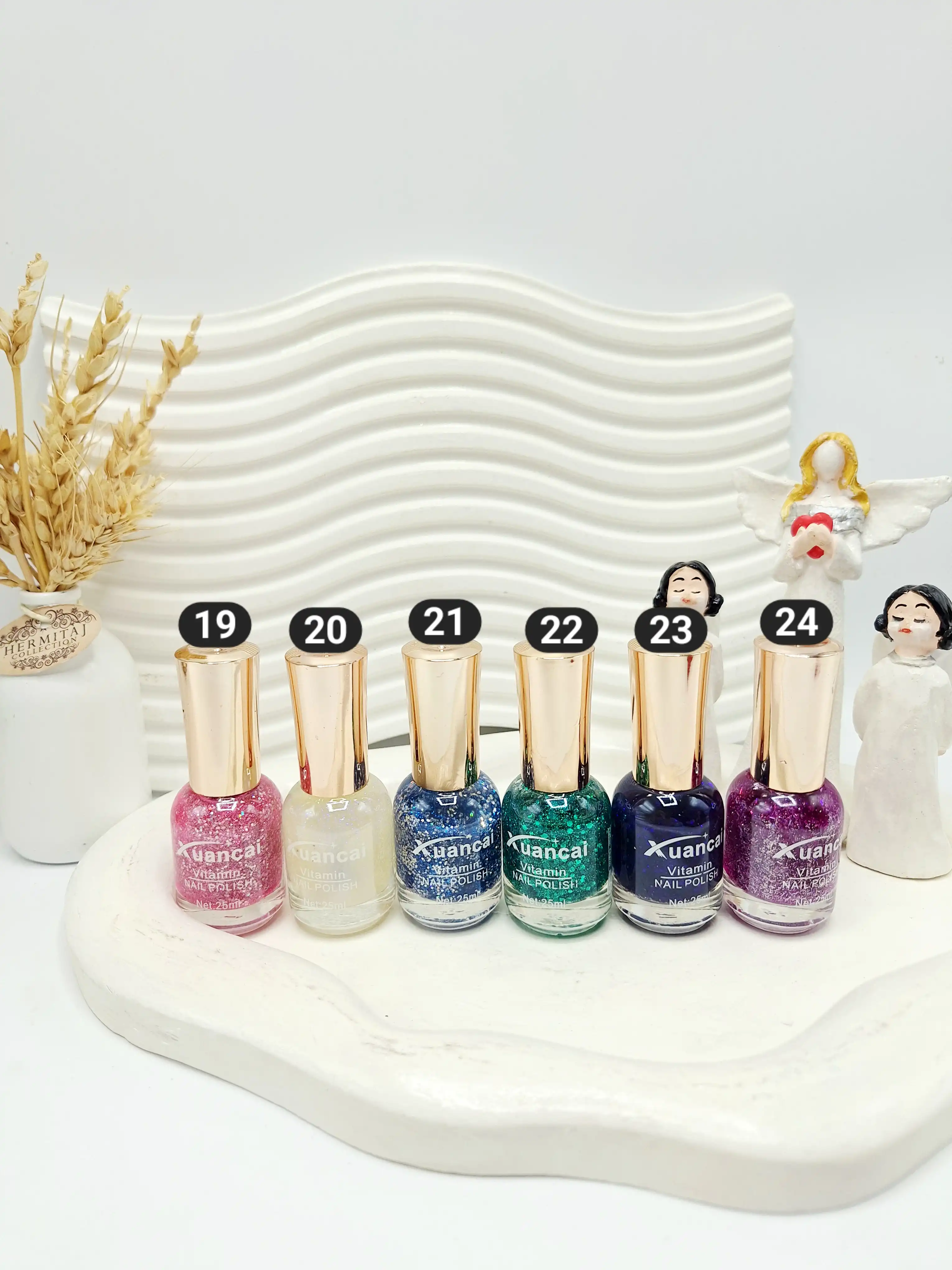 لاک ناخن شاین دار برند Xuancai کد 0035