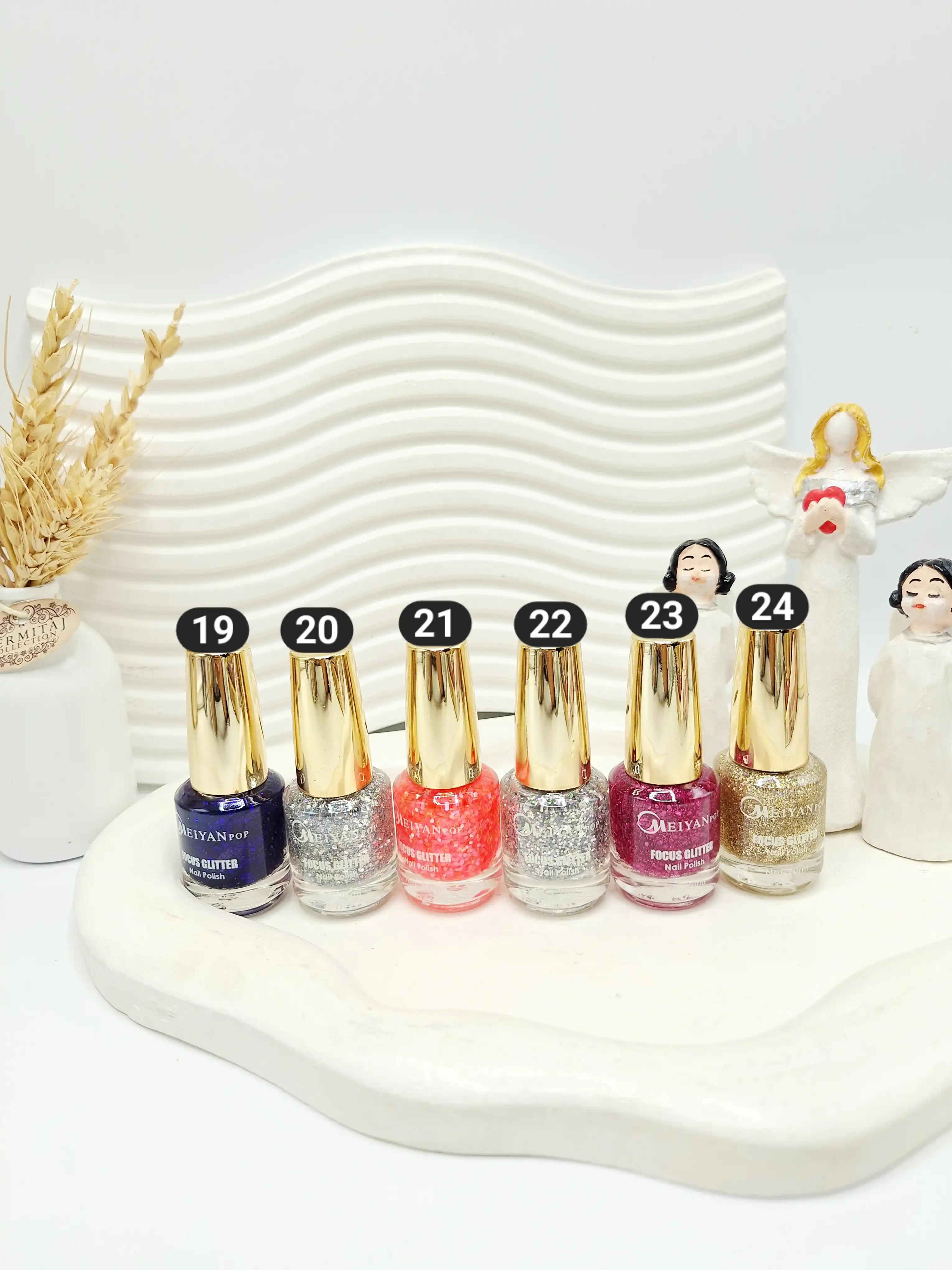 لاک ناخن شاین دار برند FOCUS GLITTER کد 0172