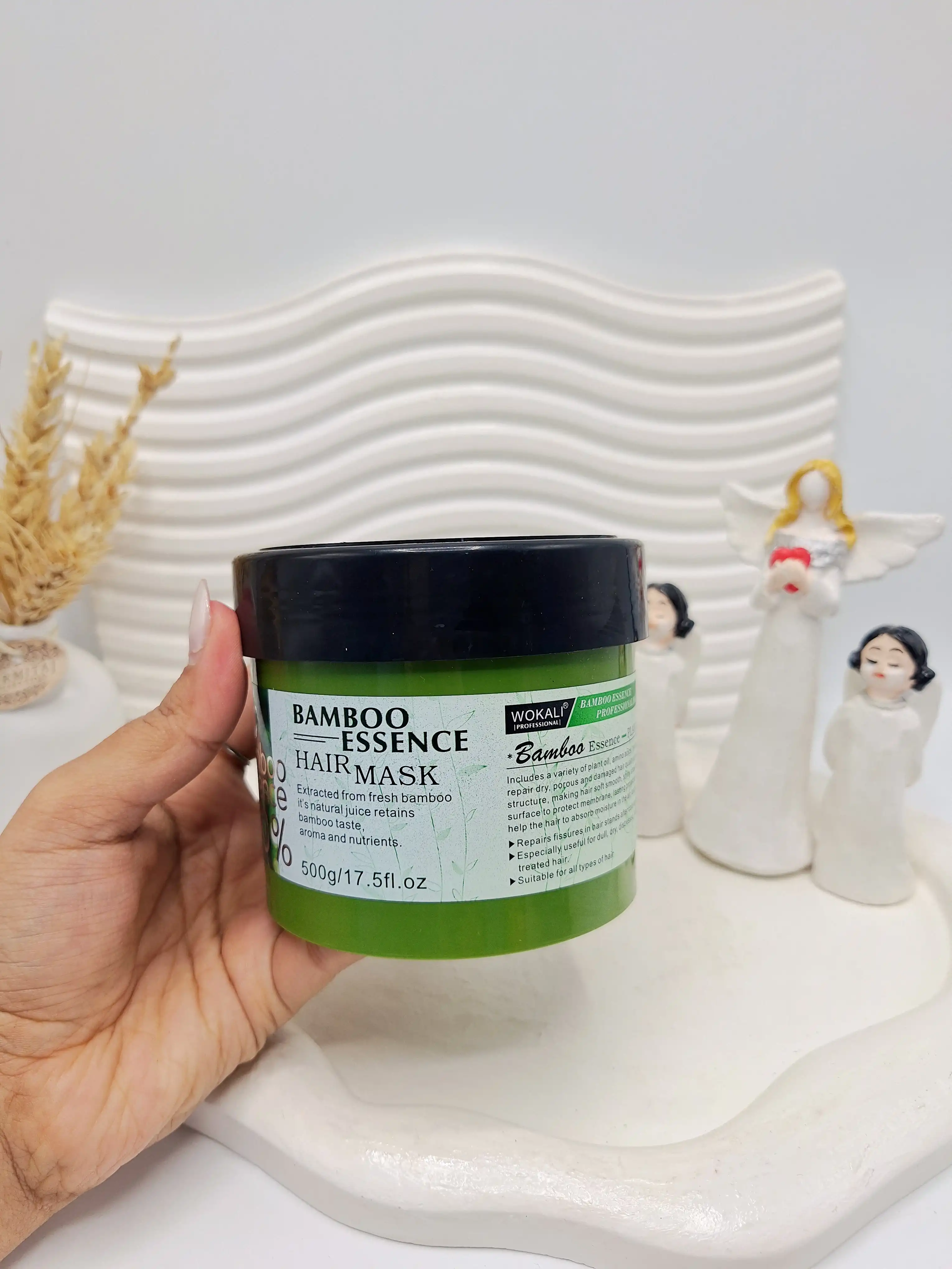ماسک موی تغدیه کننده کاسه ای بامبو حجم 500 گرم کد 9557