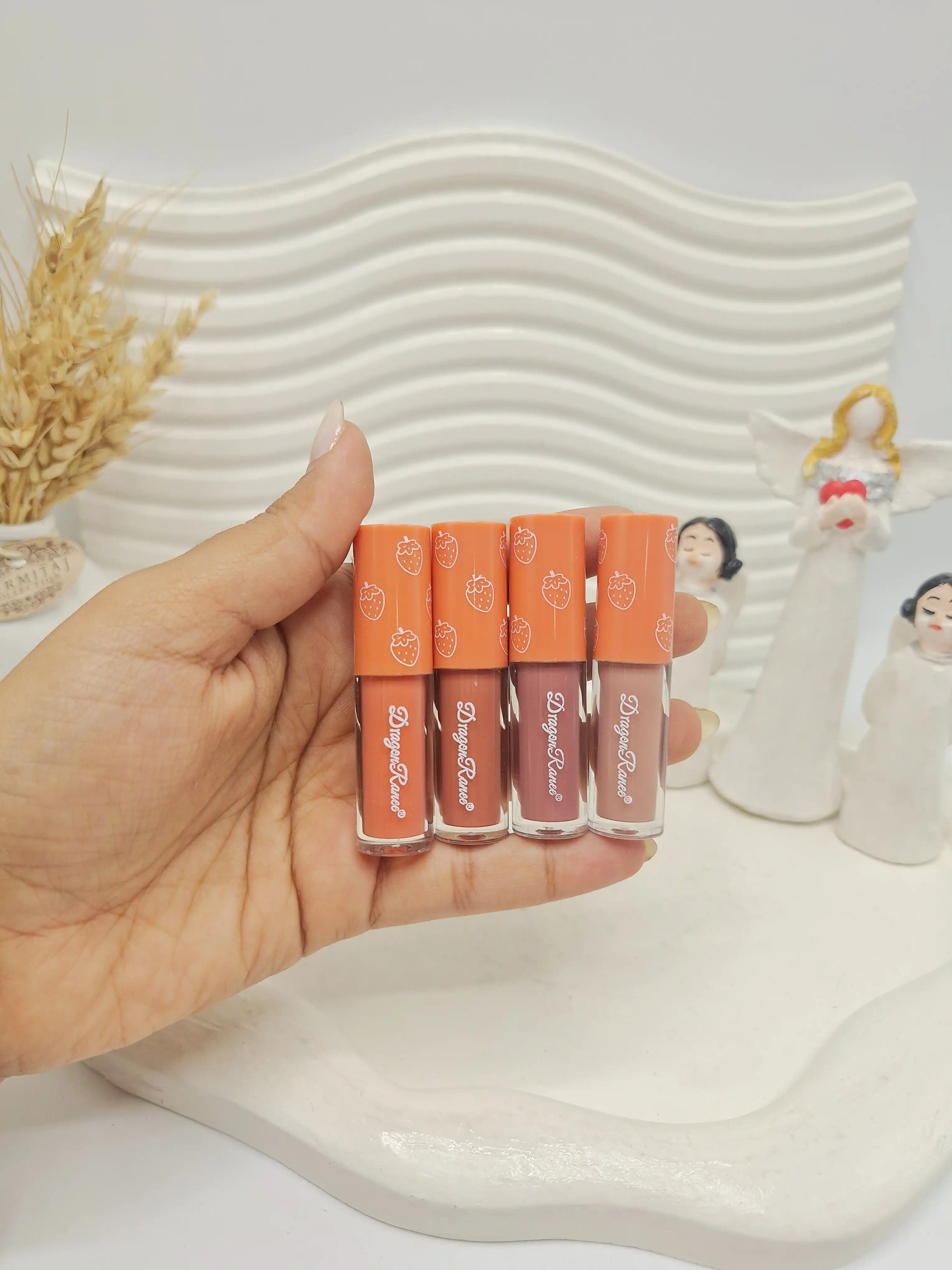 پک رژ لب 4 عددی توت فرنگی دراگون رانی کد 0440