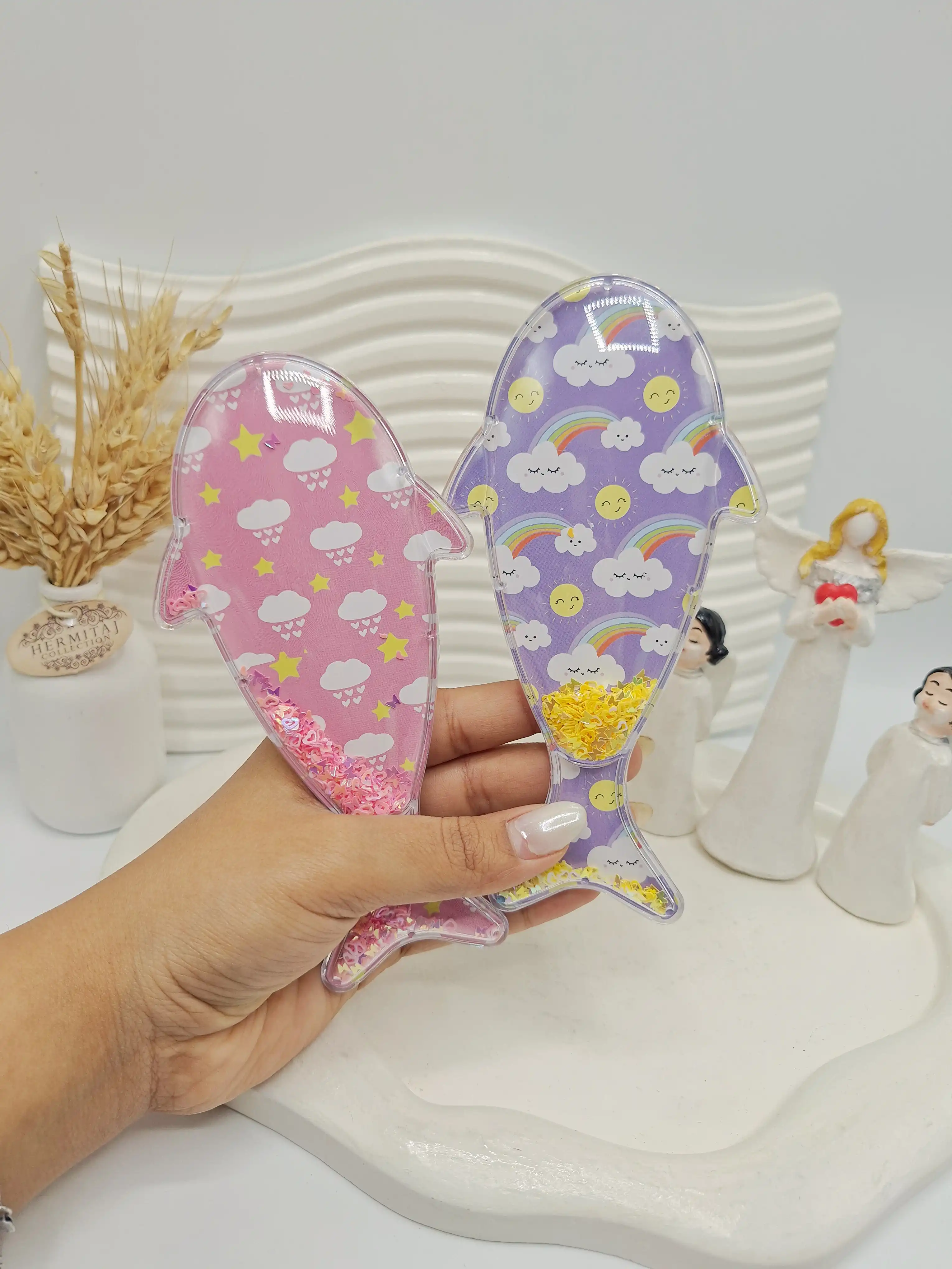 شانه و گره بازکن آکواریومی طرح دلفین