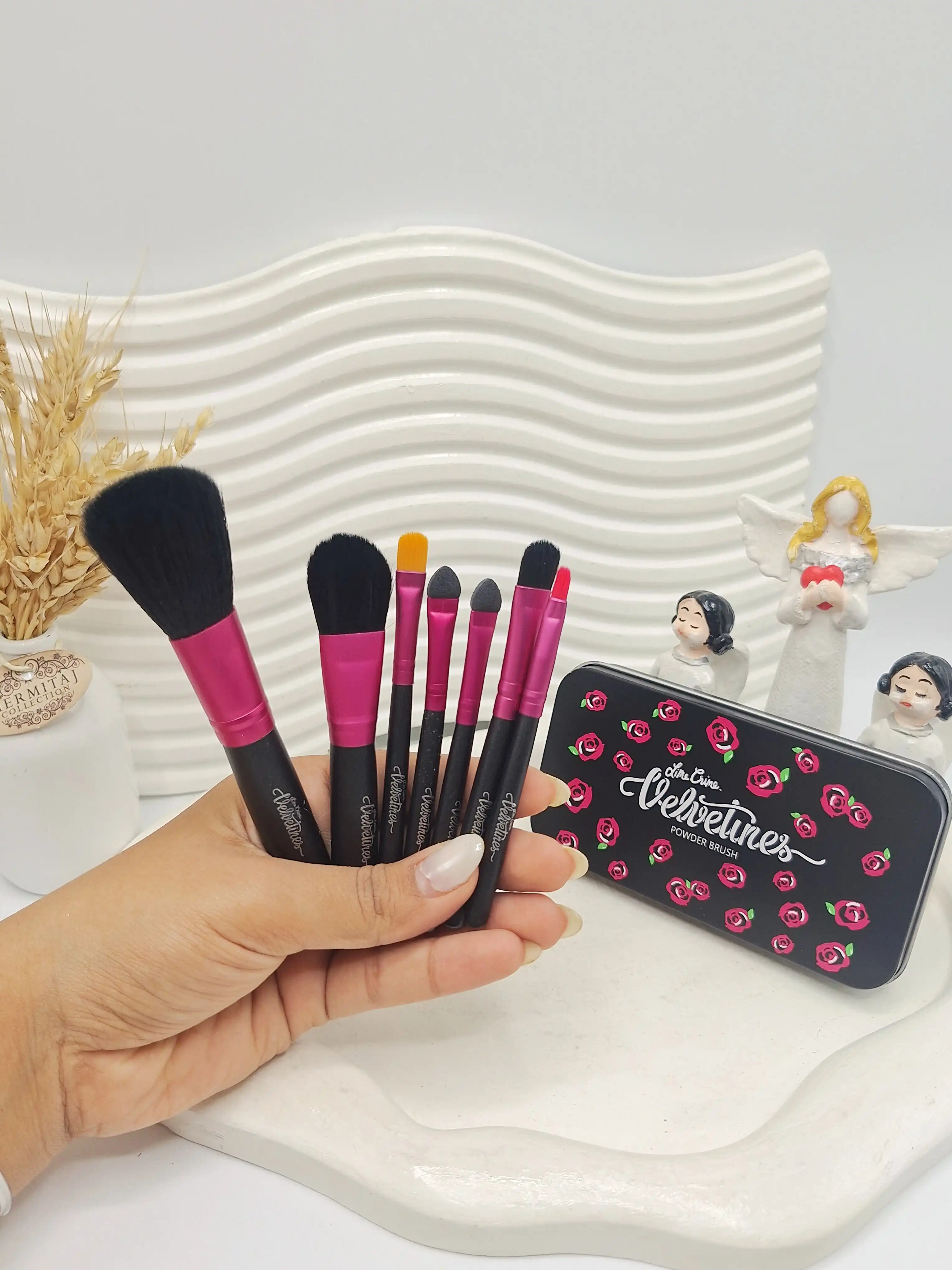 ست براش 7 تیکه فانتزی لایم کریم lime crime گلی کد 6558