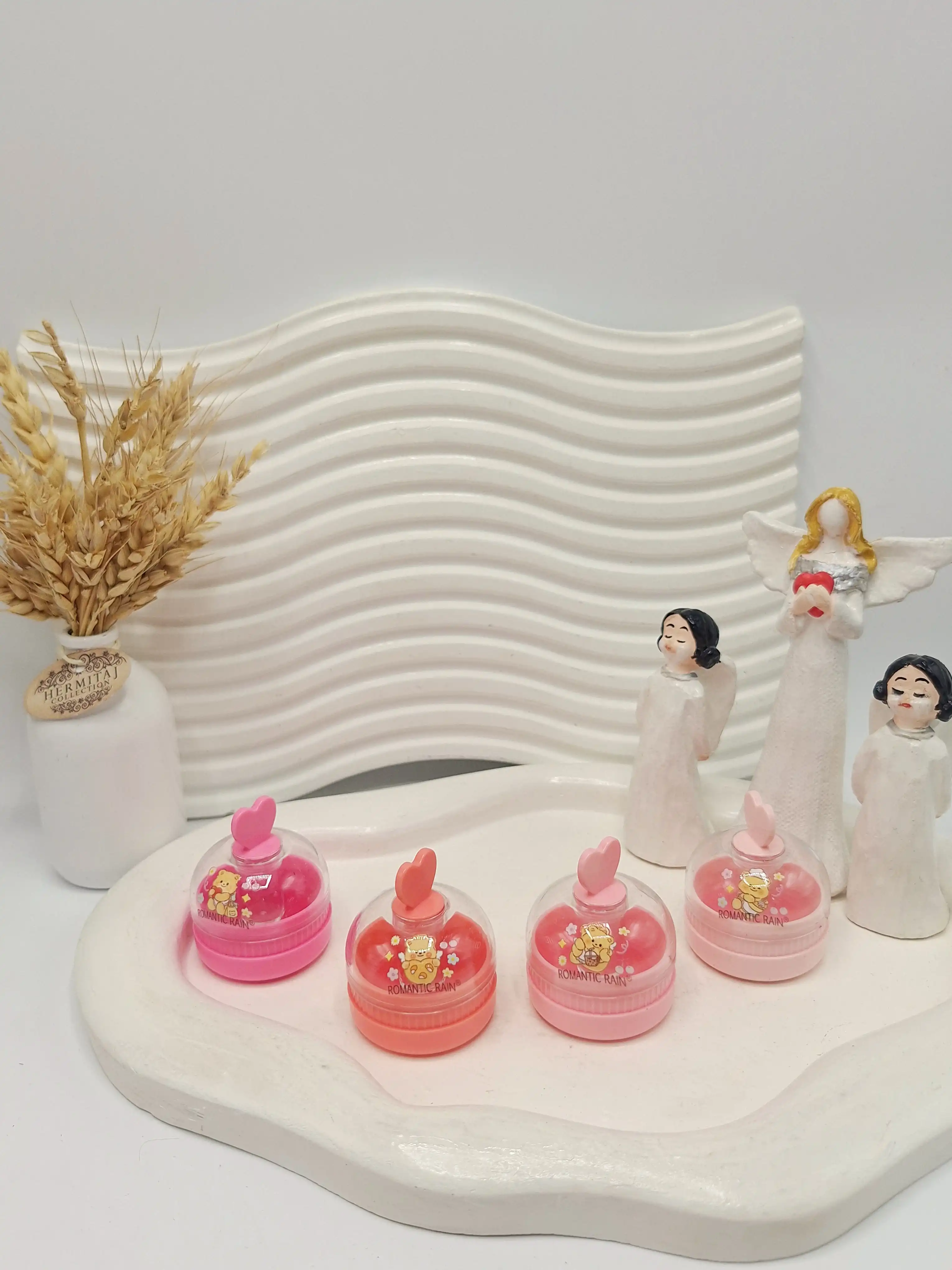 رژ لب و گونه کاسه ای قلبی همراه براش برند ROMANTIC RAIN کد 9213