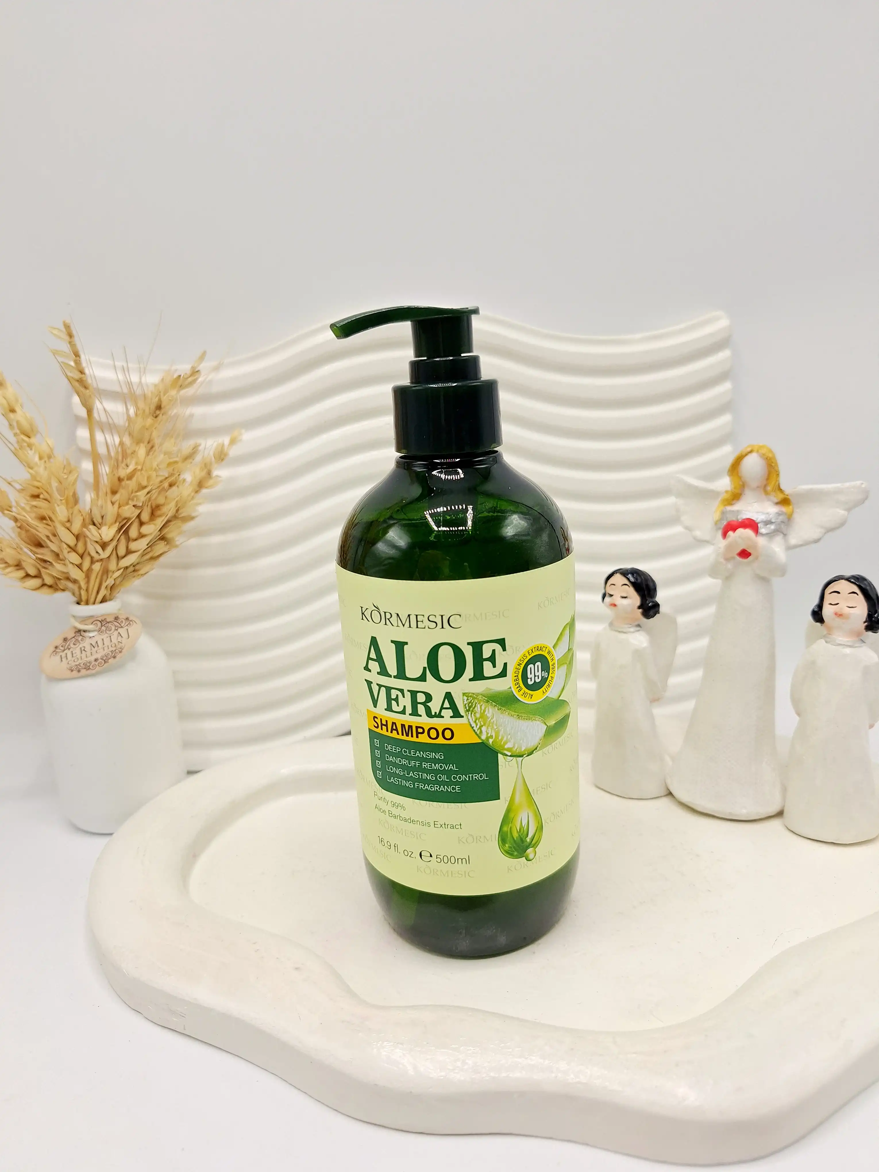 شامپوی ضد شوره آلوئه ورا کورمزیک KORMESICIC حجم 500 میل کد 4374