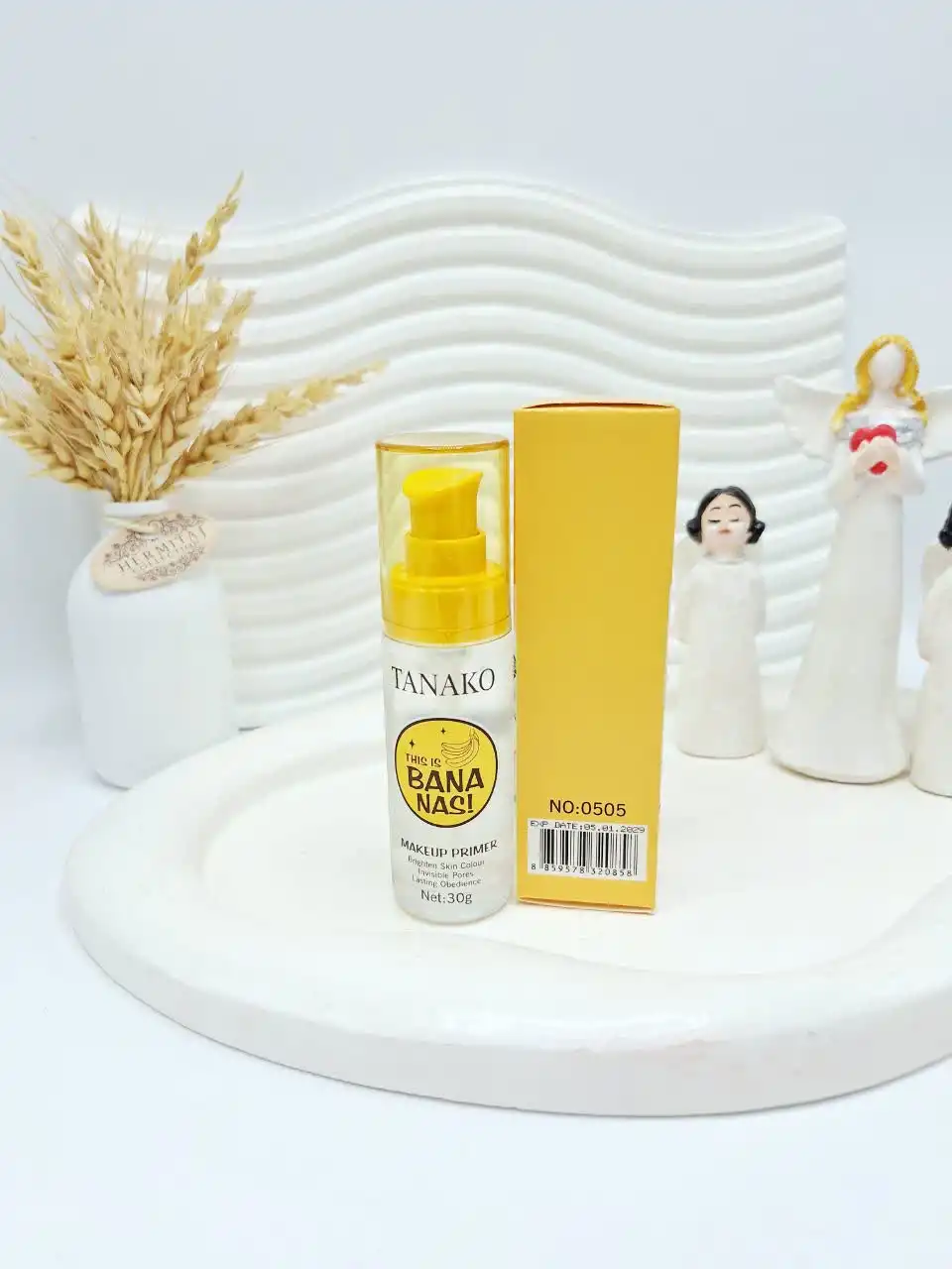 پرایمر روشن کننده و رفع منافذ پوست رایحه موز  24 ساعته برند TANAKO کد 0858