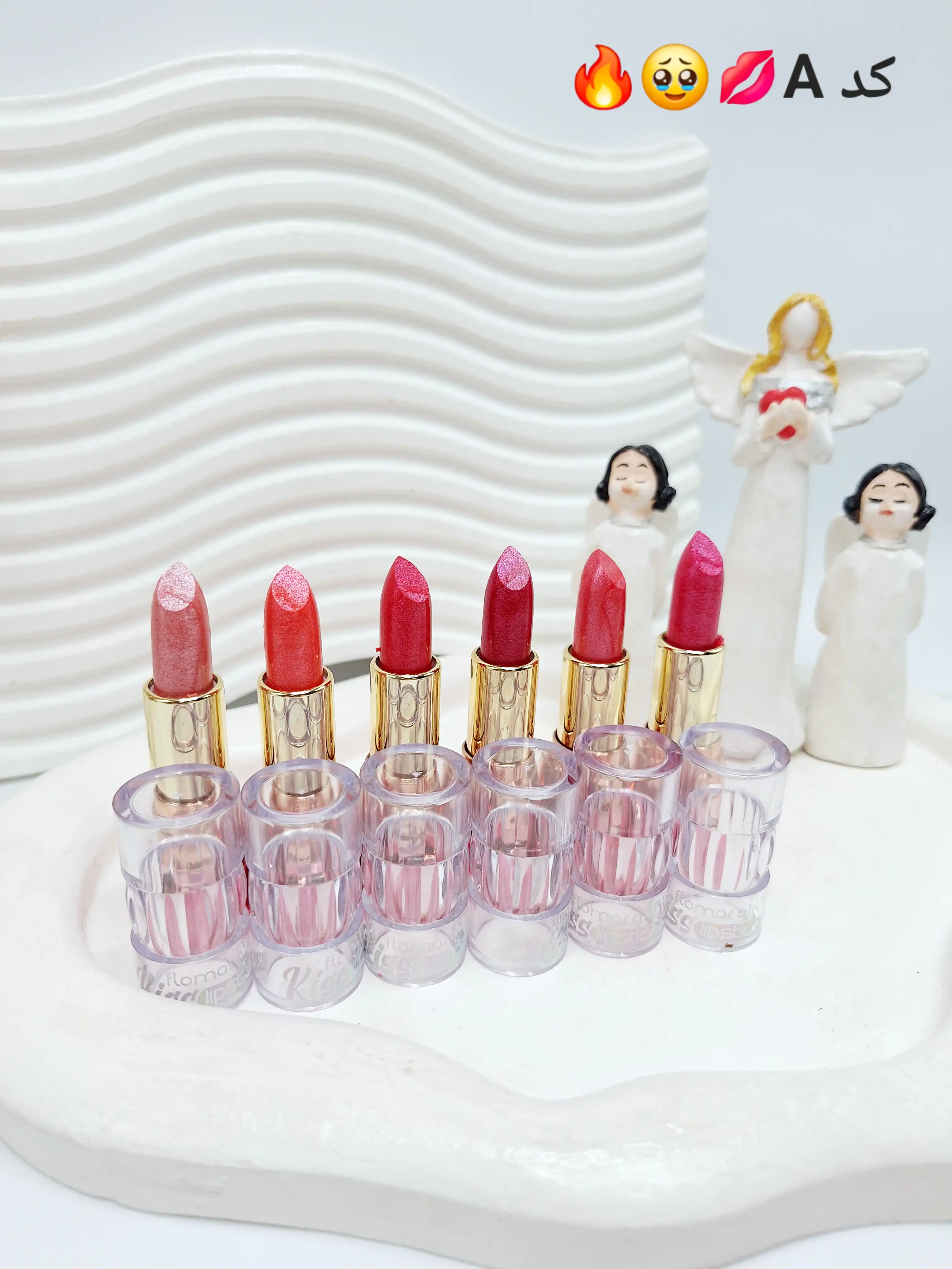 پک 6 تایی رژ جامد شاین دار زیبا برند فلورمار کد 8023