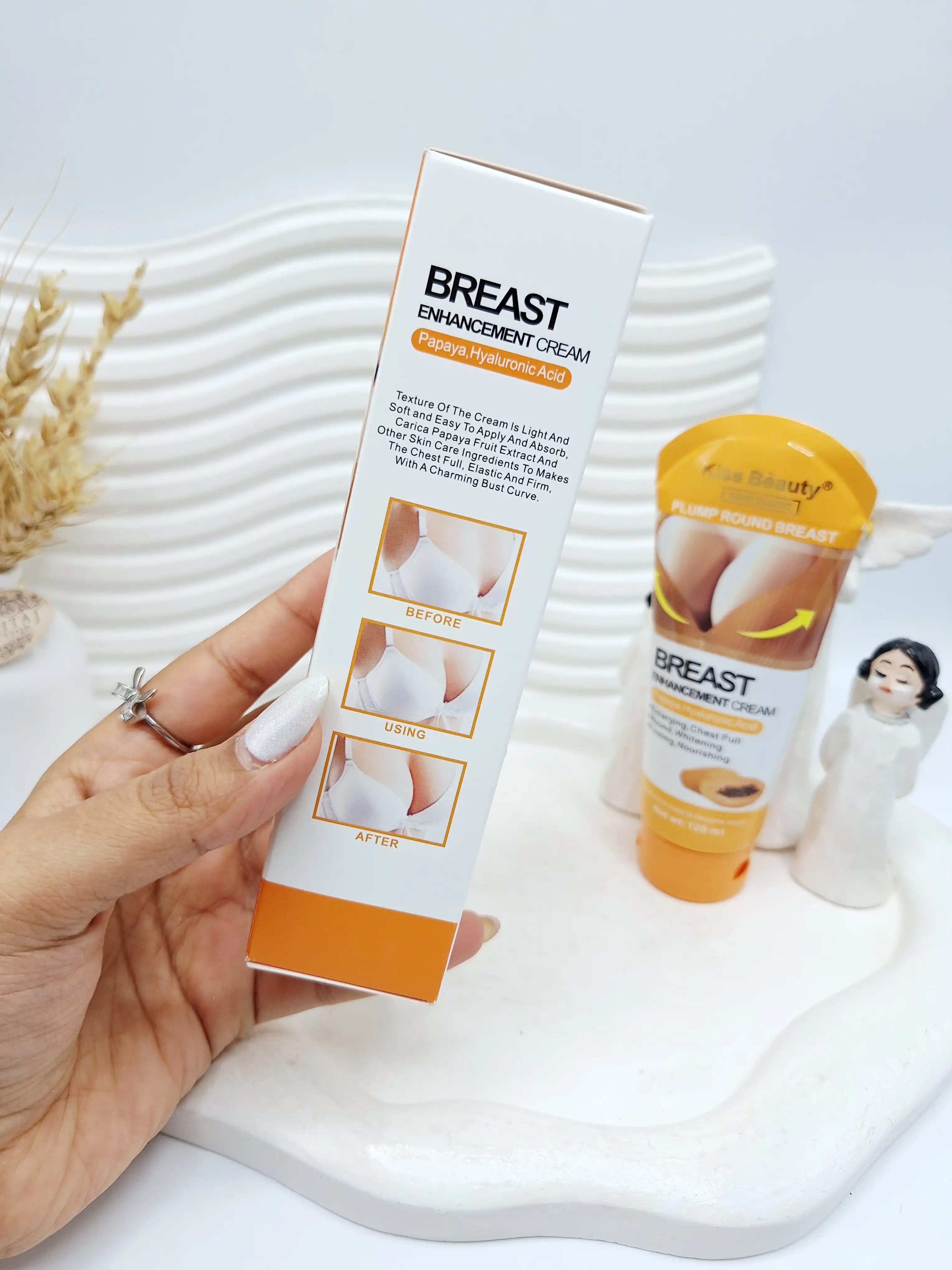 کرم حجم دهنده و بزرگ کننده سینه با عصاره پاپایا برند کیس بیوتی کد 7725